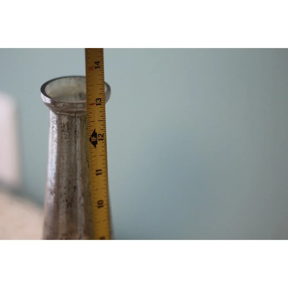Conical Gold & Gray Vase 13